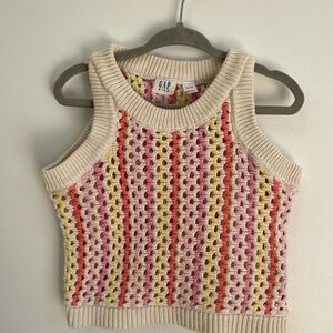 GAP Multicolor Striped Knit Tank Girls XS